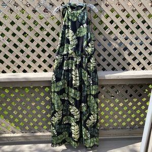 Banana Republic Palm Maxi Dress - XL